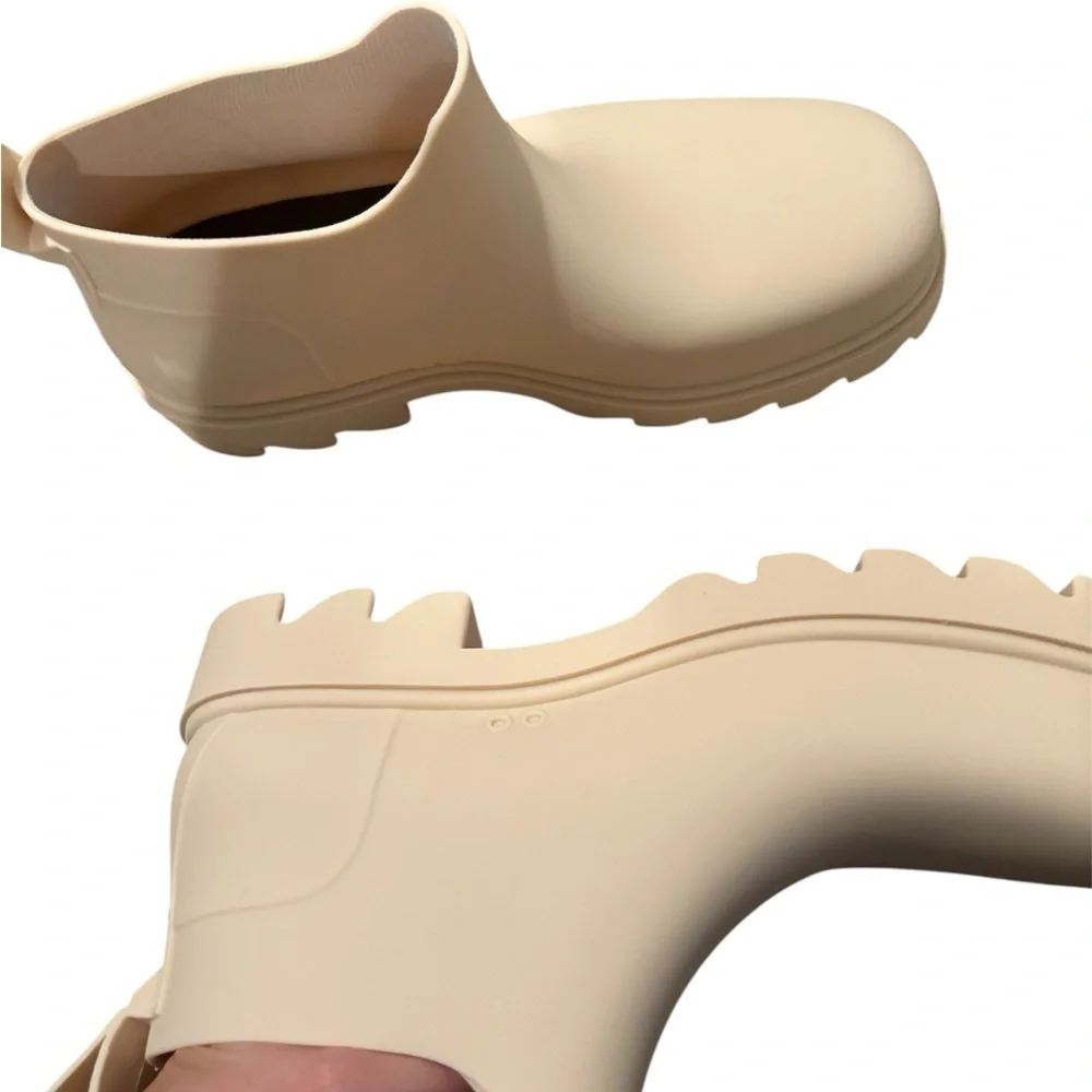 NWT Free People High Street Rain Boots - Parchment Size 8 - Picture 6 of 10